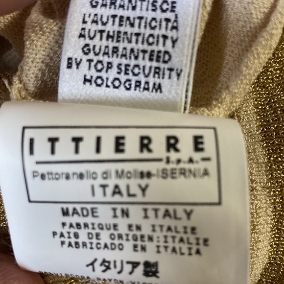 D&G Cream Gold Logo Stretch Top NeverUsed Made in Italy 🇮🇹 - Picture 12 of 16